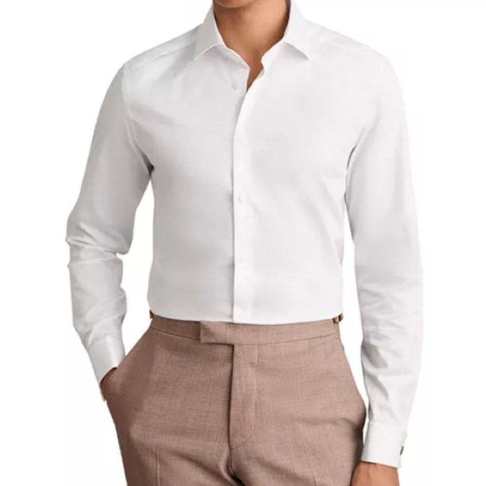 Reiss Crisp White Dress Shirt REISS
Remote Slim Fit Dress Shirt Size XL